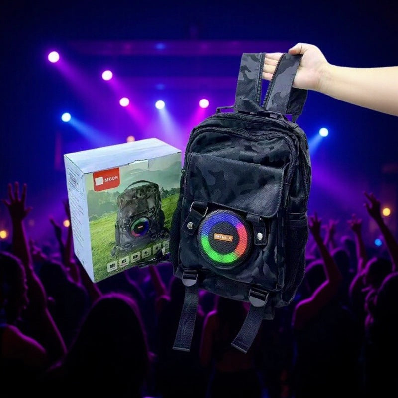 Multifunctional Bluetooth Speaker Backpack Portable And Rechargeable For Outdoor Use