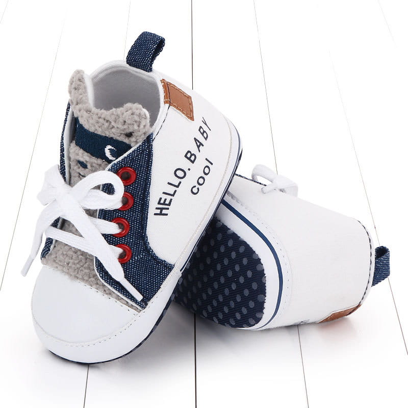 Canvas shoes color matching letters walking shoes