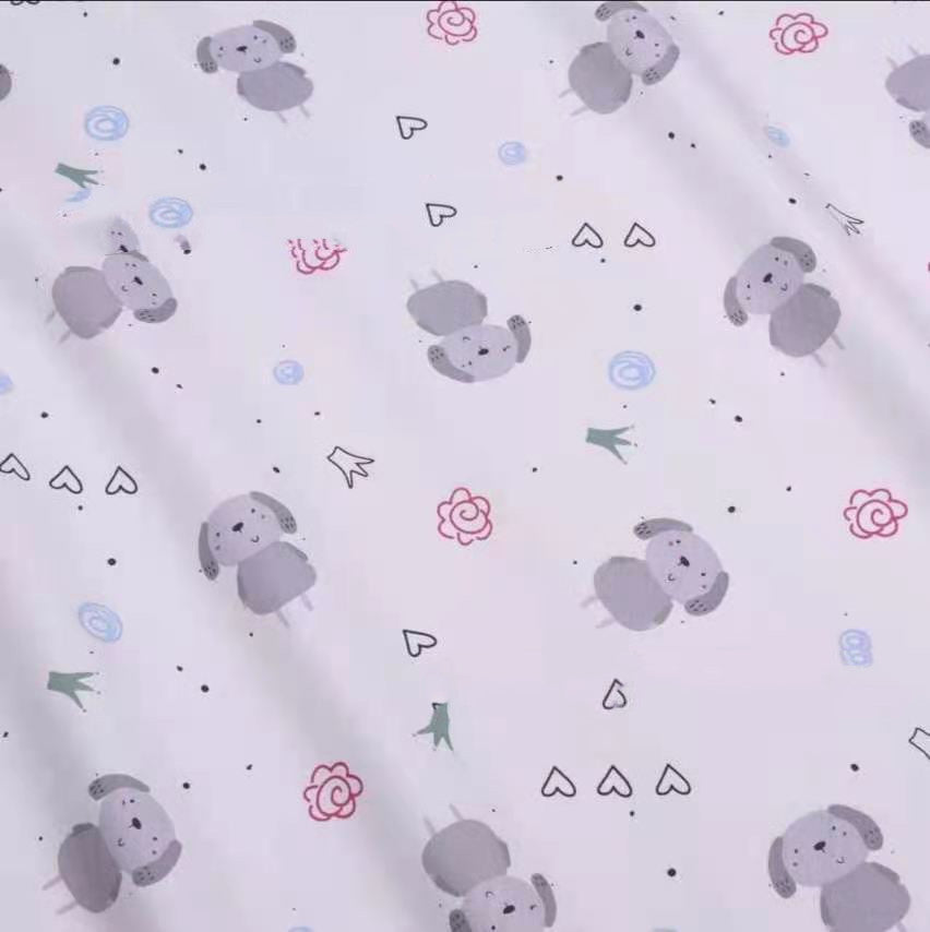 Cotton twill printed fabric cotton bed sheet ECG