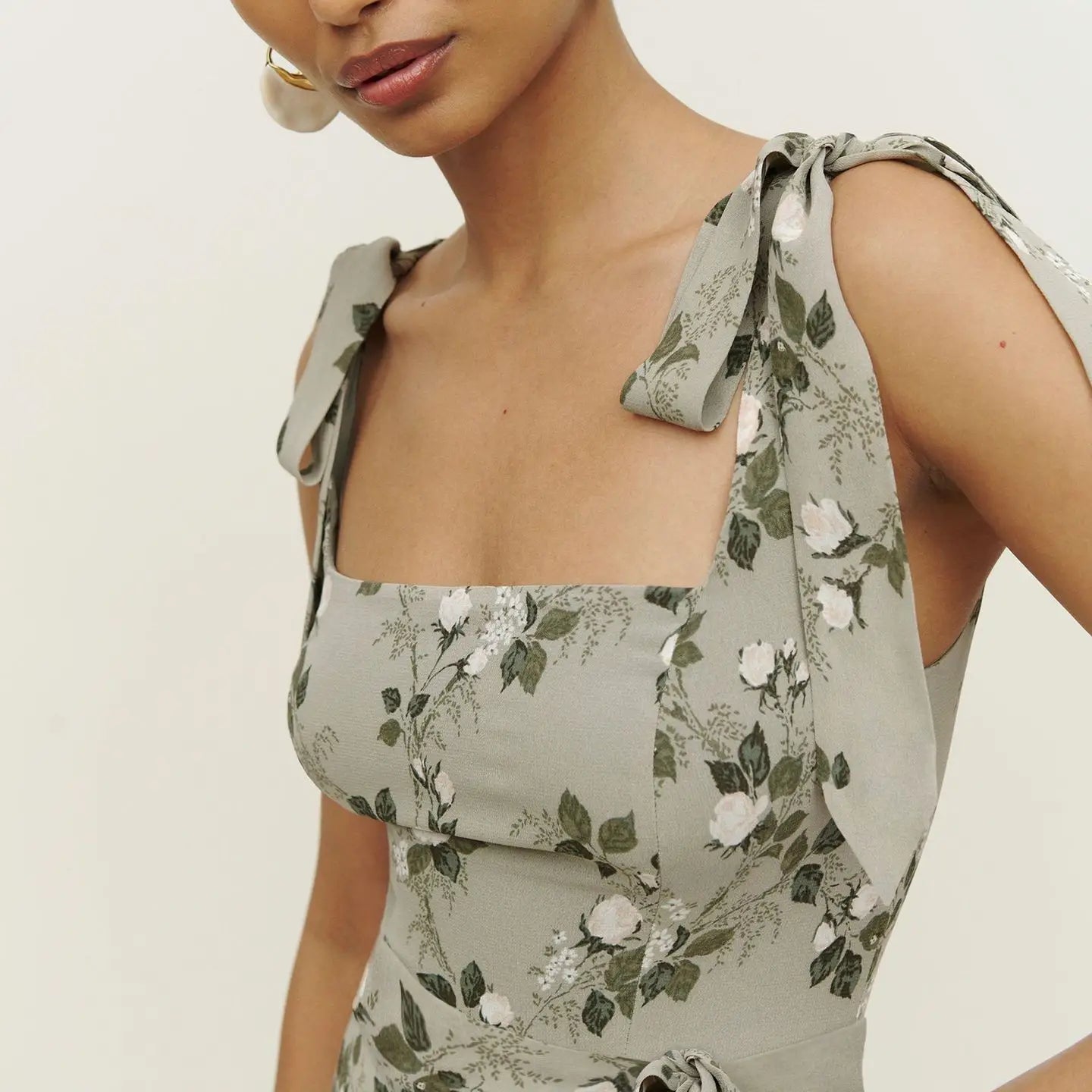 Spring And Summer New Women’s Halter Straps Bustier Floral Dresses