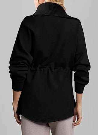 Women’s Super Plus Size Sweatshirt Half Zipper Drawstring