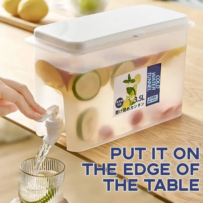 Refrigerator Storage Jars Large Capacity Cold Water Kettle With Faucet Household Storage Plastic Lemonade Bottle