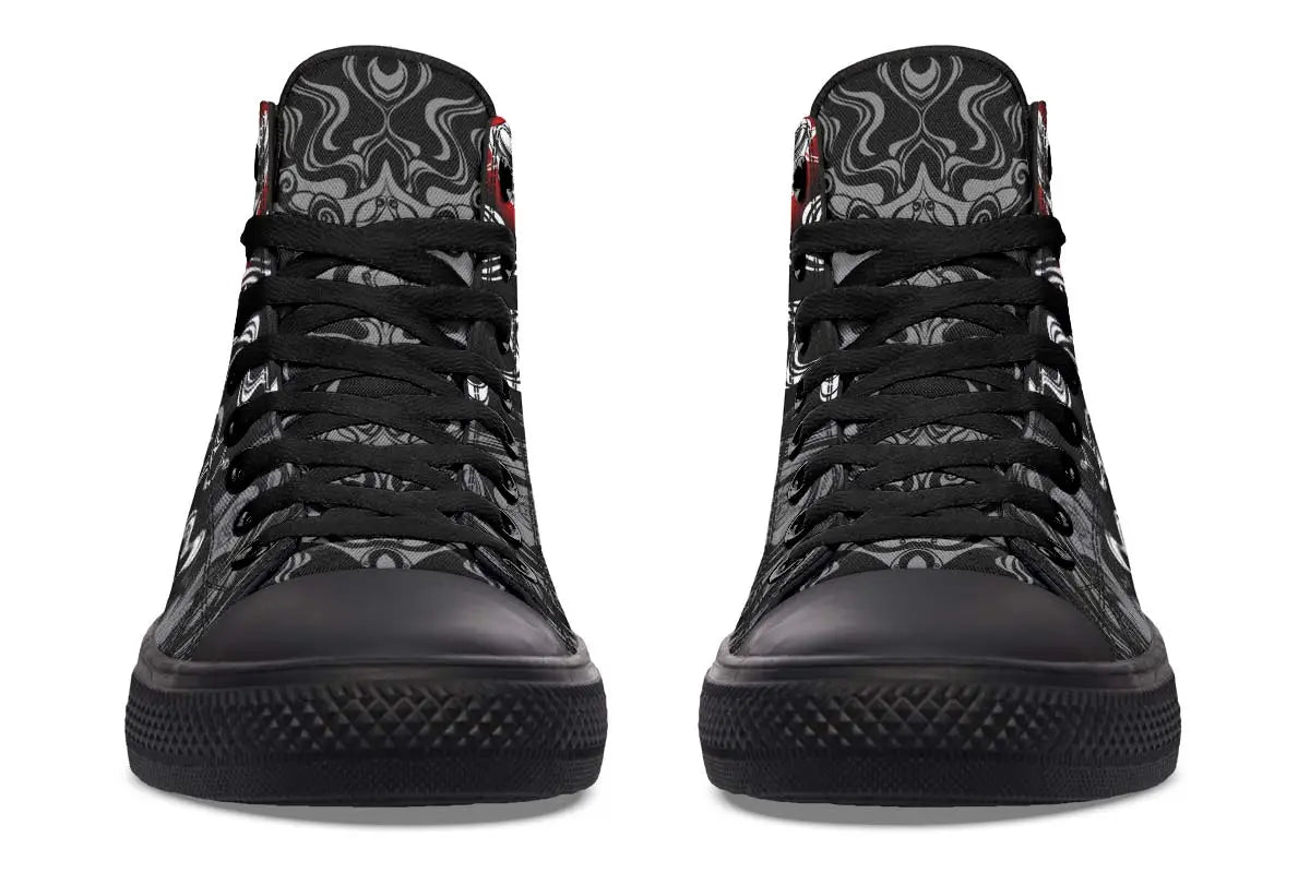 Printed Couple High-top Canvas Shoes
