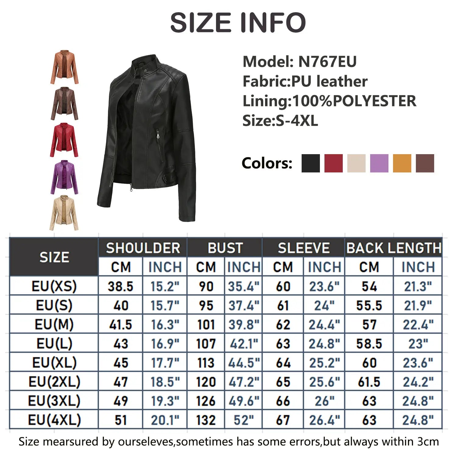 European And American Women’s Leather Jackets