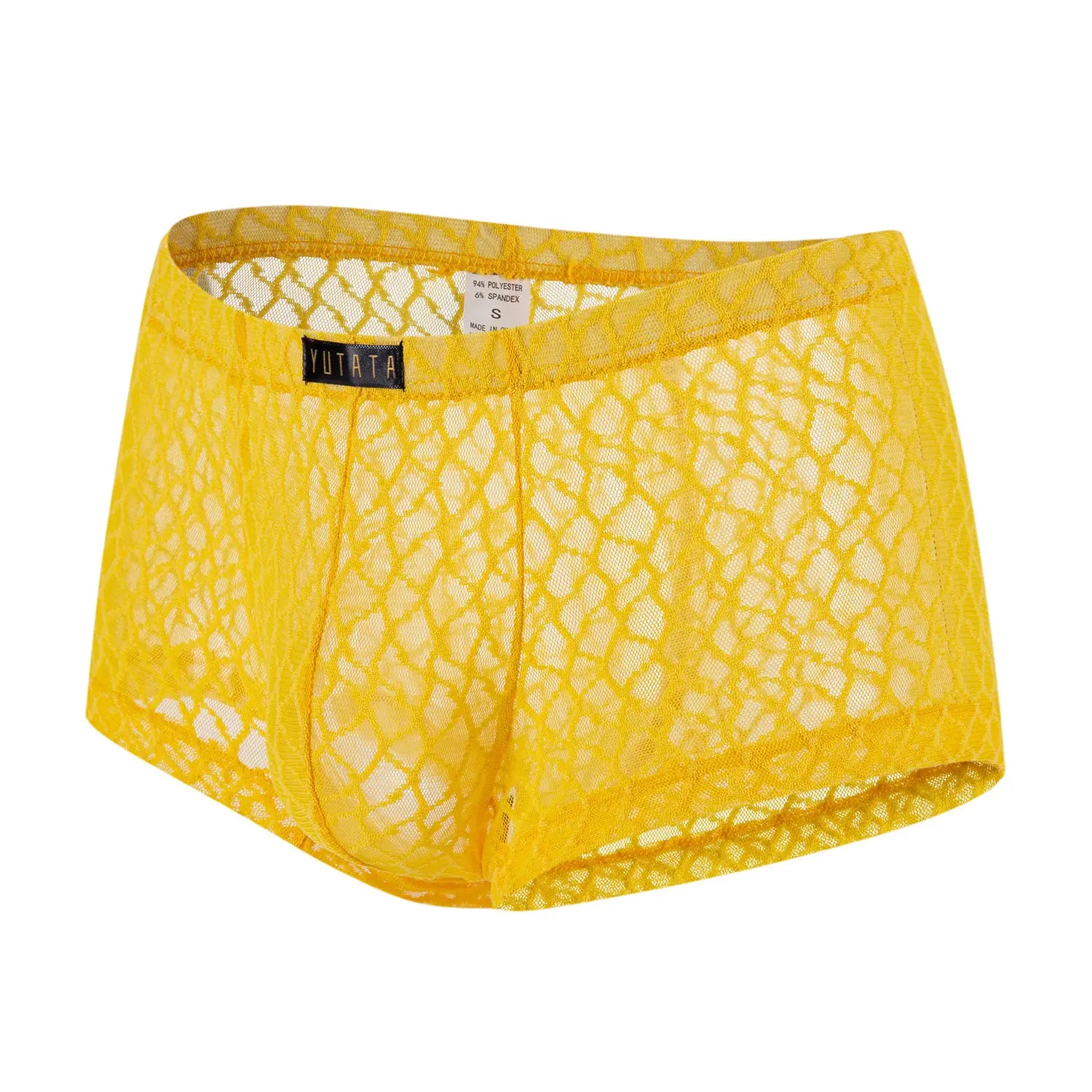 Men’s Boxers Transparent Lace Pocket Underwear