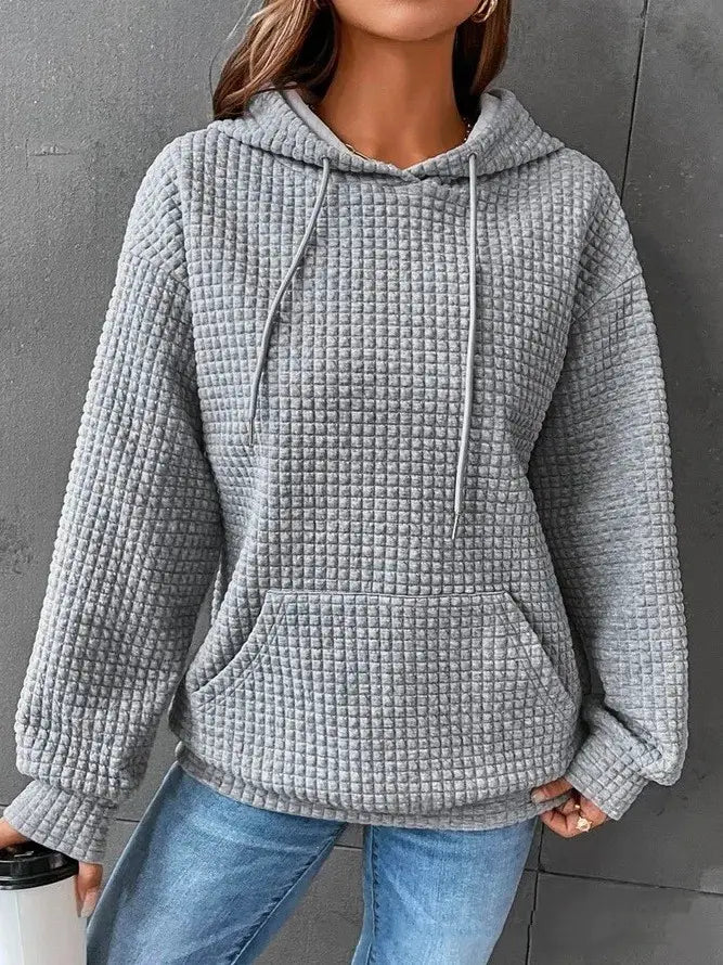 Women’s Loose Casual Solid Color Long-sleeved Sweater