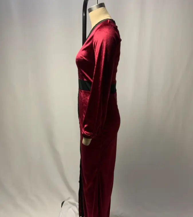 Slim Party Mop Dress Slit Women