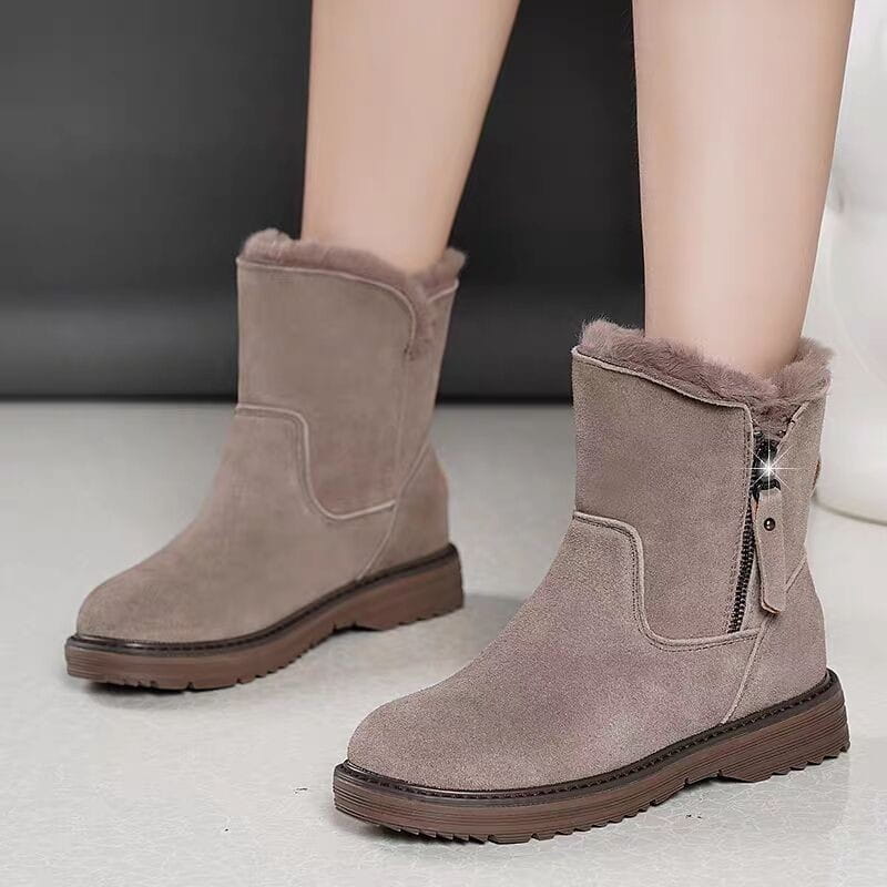 Cotton-padded shoes for ladies with velvet