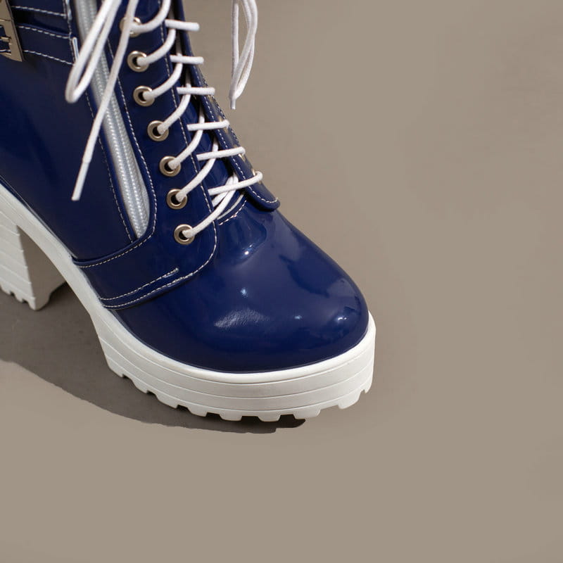 Women’s Autumn And Winter Thick Heeled Short Boots