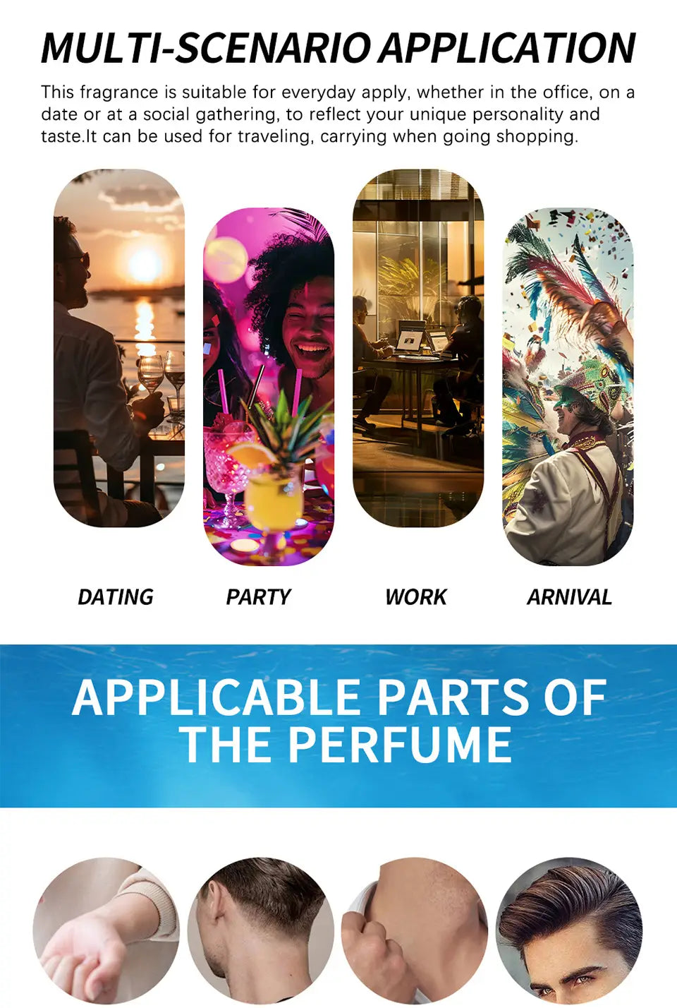 Men’s Citrus Fragrance Cologne