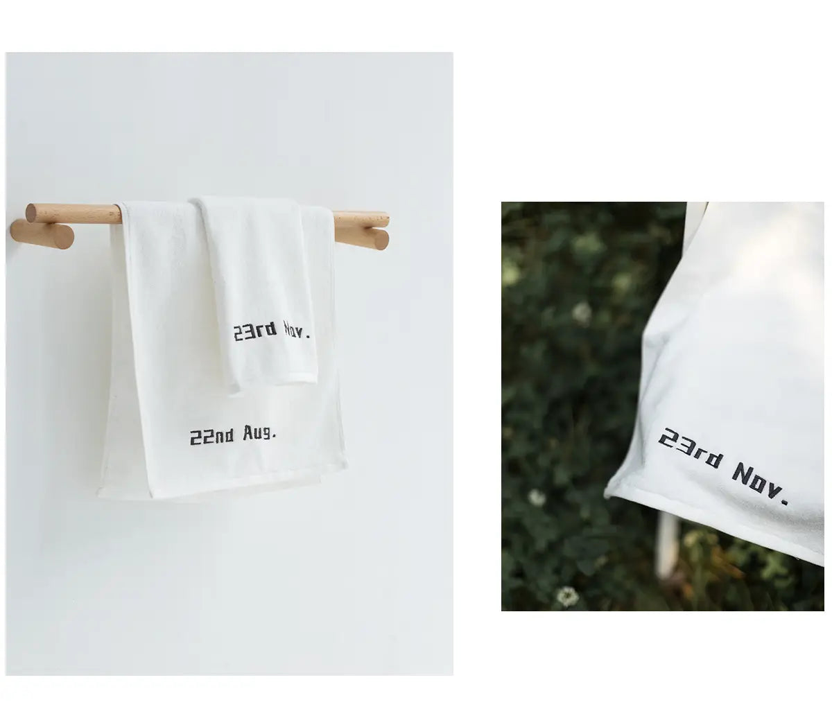Customized Towels With Birthday Embroidery