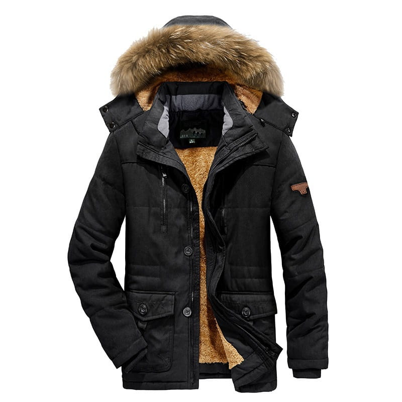 Men’s Mid-length Plus Size Men’s Quilted Jacket