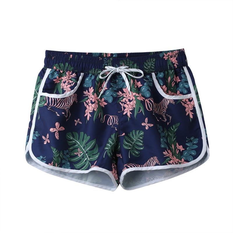 Beach Pants Men’s Soakable Hot Spring Swimming Trunks Water Park Beach Couple Vacation Suit Loose Shorts Women