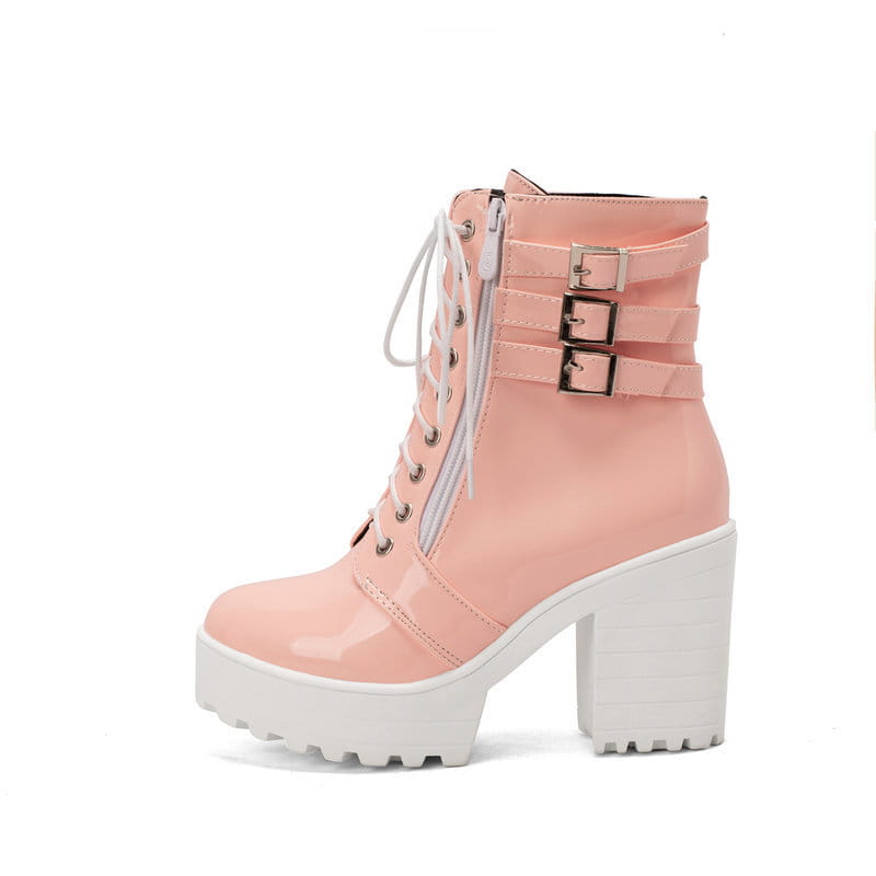 Women’s Autumn And Winter Thick Heeled Short Boots