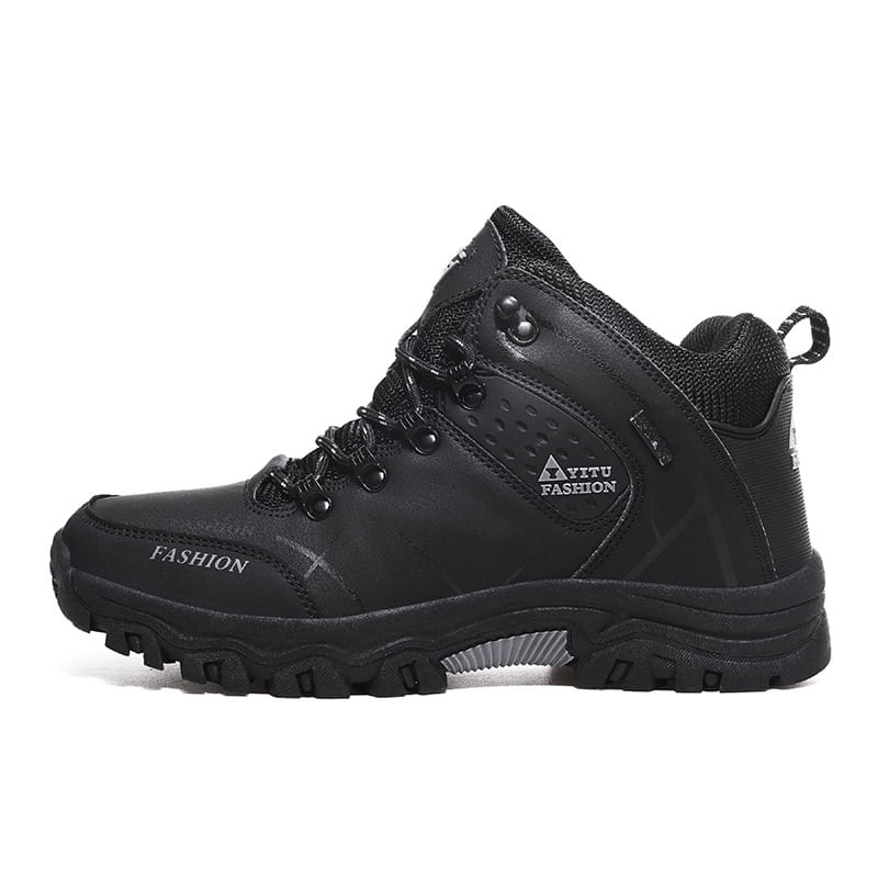 High-top plus velvet outdoor hiking shoes