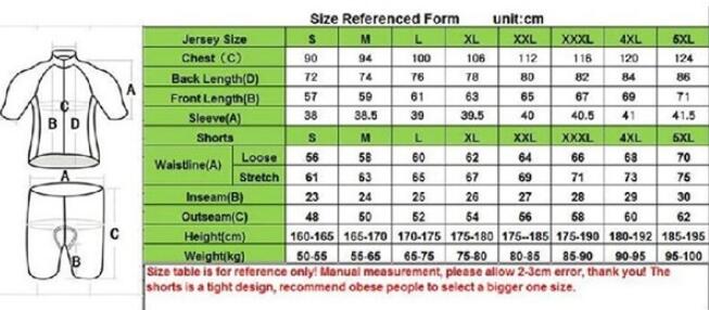 Men’s cycling jersey