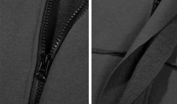 Men With Detachable Sleeves And Hooded Sweaters Are Loose