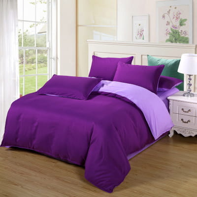 Purple and lavender bedding set featured in Bed Sheets Set Quilt Duvet Cover Bedding 4 Sets.