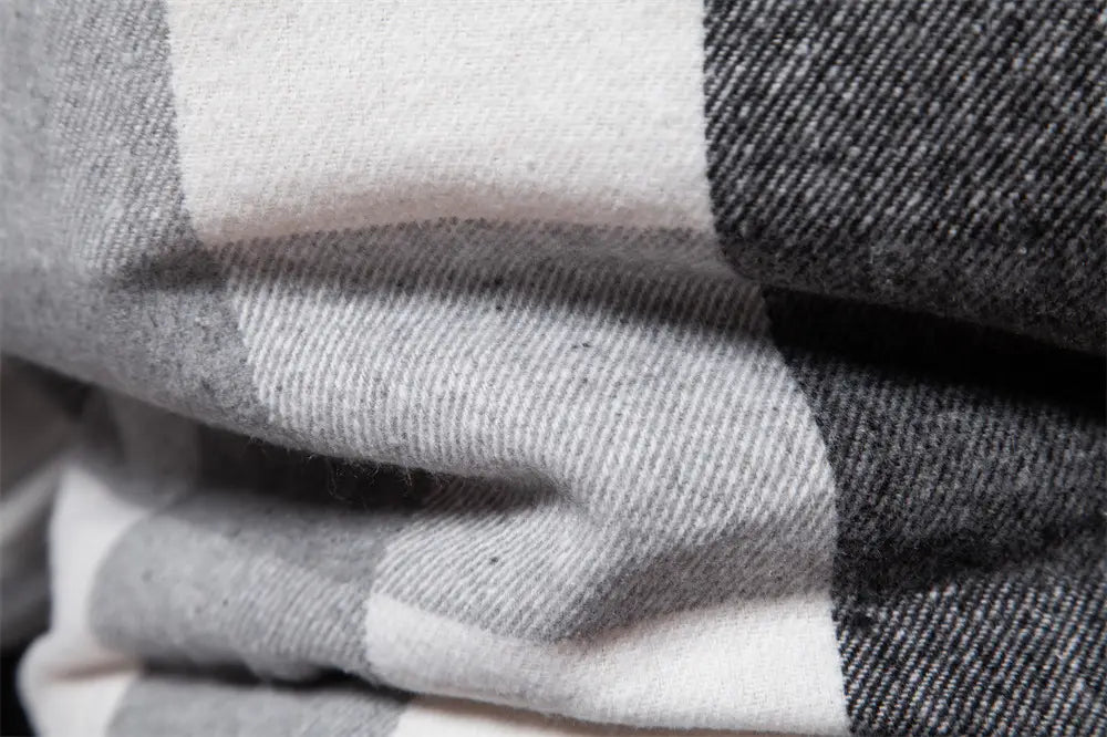 New Autumn And Winter Men’s Jacket Casual Plaid Coat