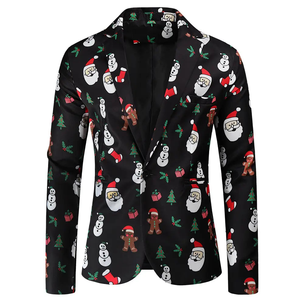 Christmas 3D Printed Suit For Men