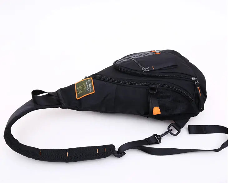Men Oxford Sling Knapsack Shoulder Messenger Chest Bag Laptop Kettle Travel Assault Single Back Pack Cross Body