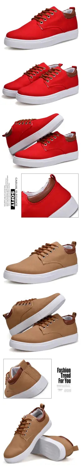 Casual Men’s Winter Sneakers Shoes Canvas Flat Shoes