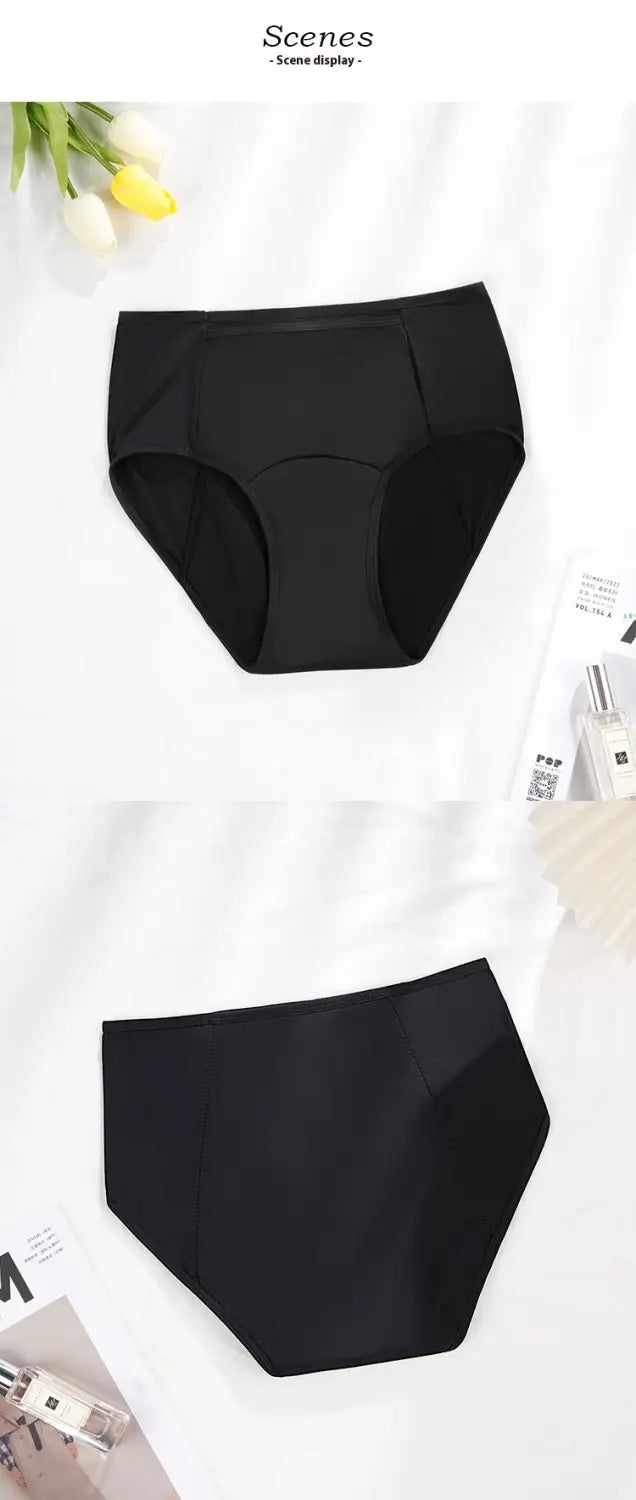 Plus Size Antibacterial Cotton Crotch Women’s Menstrual Panties