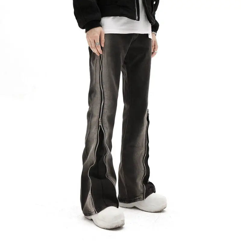 Design Zipper Straight-leg Trousers Men - High Street 5023 / S