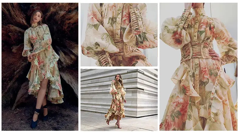 Women Flower Printed Party Dresses