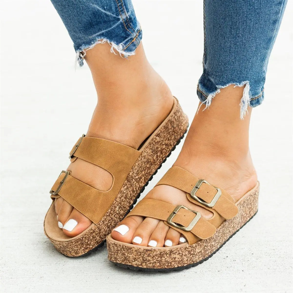 Buckle Roman Sandals