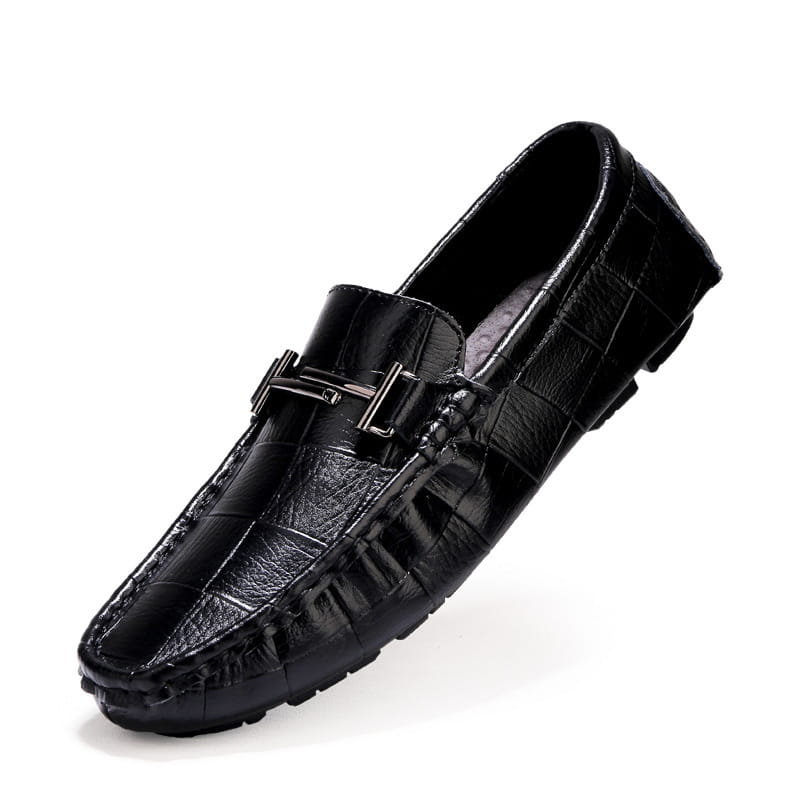 Casual Leather Shoes British Large Size Breathable Men’s Peas Shoes