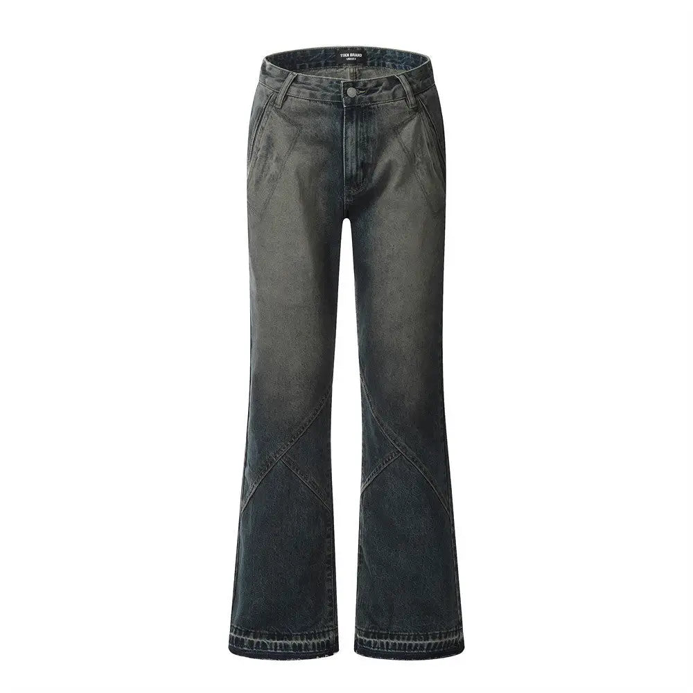 Distressed Skinny Denim Trousers For Men - Wash Old Blue / S