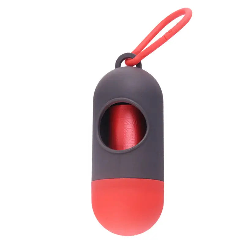 Dog Poop Bags Holder Pet Waste Bag Dispenser Doggy Poop Bag With Hook For Garbage Bags - Red - 4