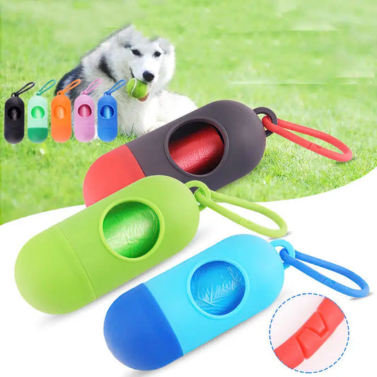 Dog Poop Bags Holder Pet Waste Bag Dispenser Doggy Poop Bag With Hook For Garbage Bags - 4