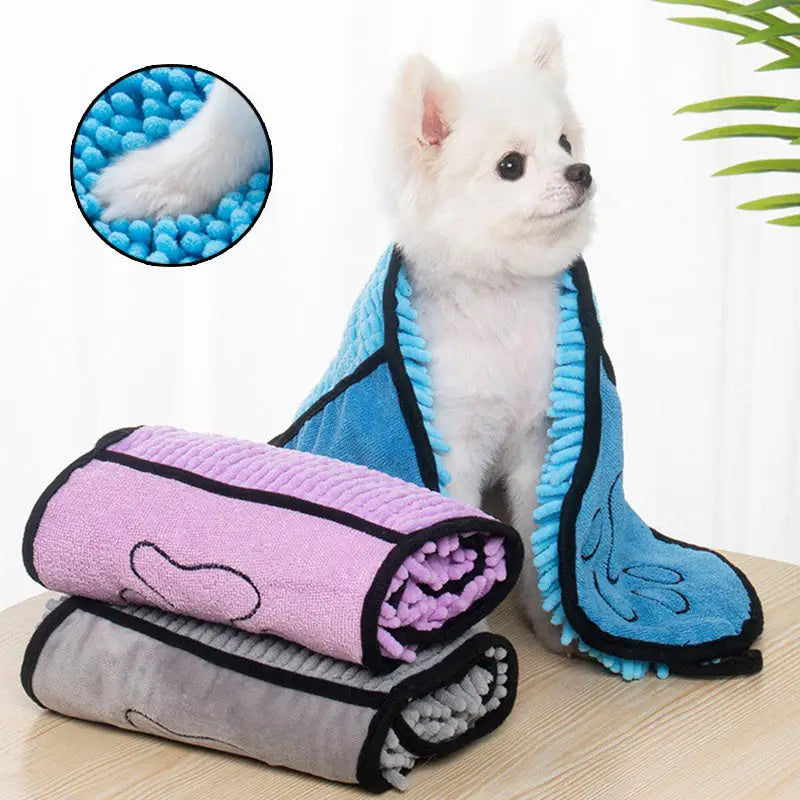 Dogs Cats Towels Super Absorbent Dog Bathrobe Microfiber Bath Towels Quick-Drying Cat Bath Towel For Pets Towel Dog Towels Pet Products Beyond Trends Hub