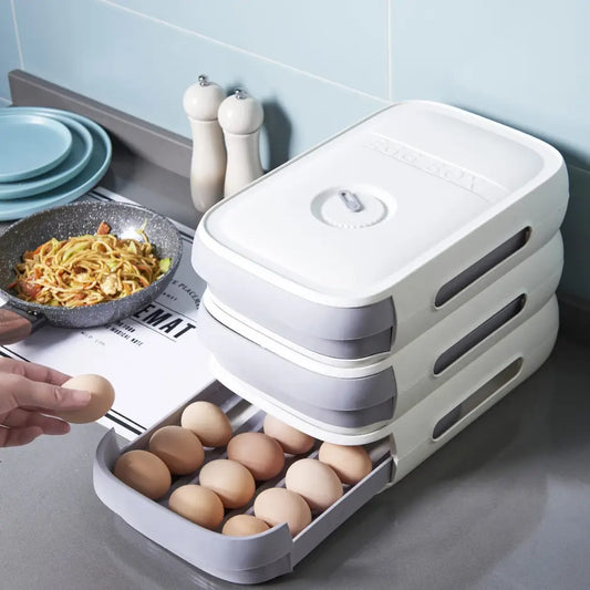 Drawer Type Refrigerator Egg Storage Box Keeping Dumpling Holder Household Organizer Drawer Type Case Holder For Kitchen Beyond Trends Hub