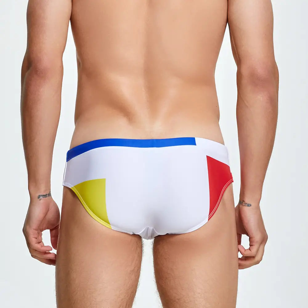 Seaside Swimming Trunks Men Swim Briefs