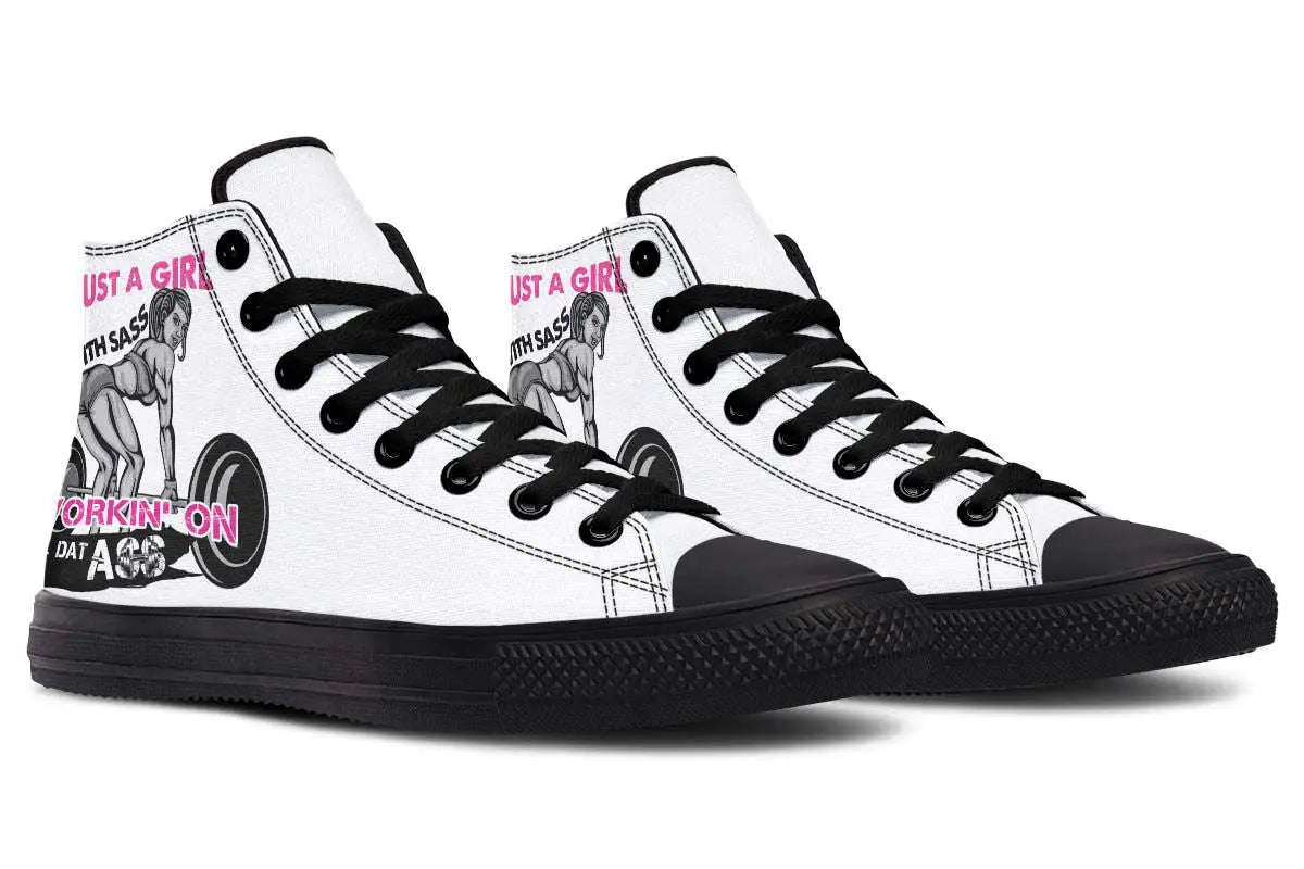 Printed Couple High Top Canvas Shoes