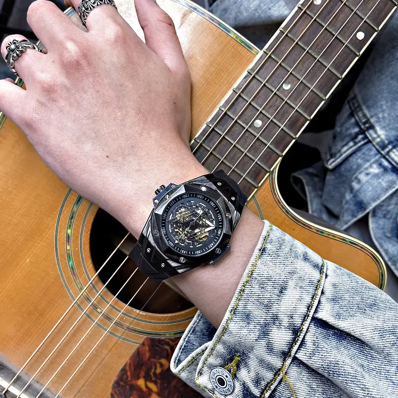 Men’s Automatic Personality Skeleton Mechanical Watch