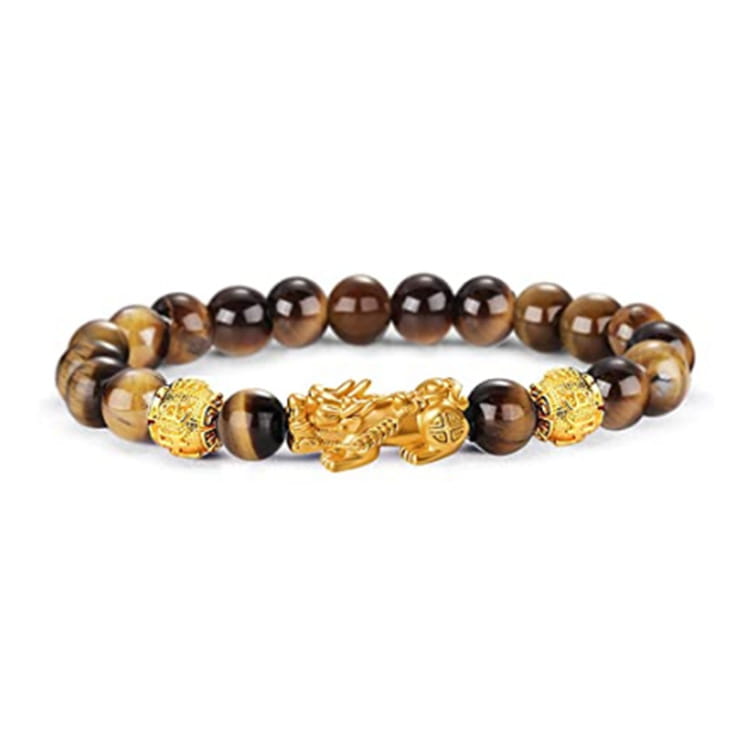 Beaded bracelet with golden charm in Men’s And Women’s Bracelets collection.