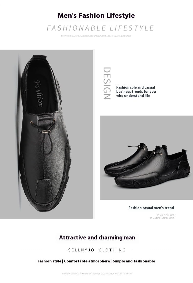 Men’s Plus Size Sports Genuine Leather Leather Shoes