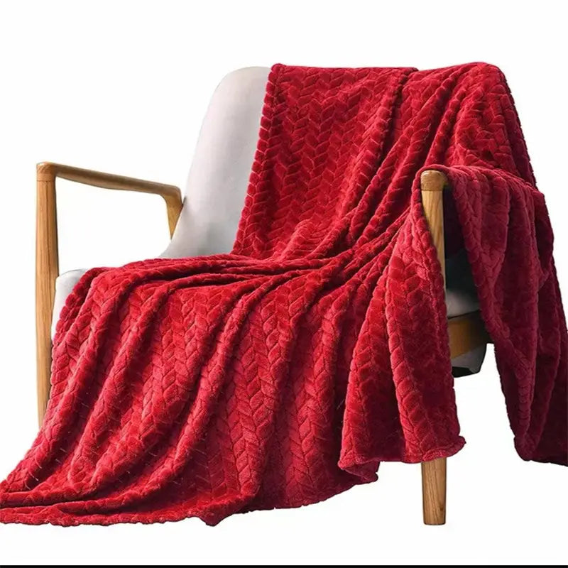 Flannel Wheat Grain Blanket