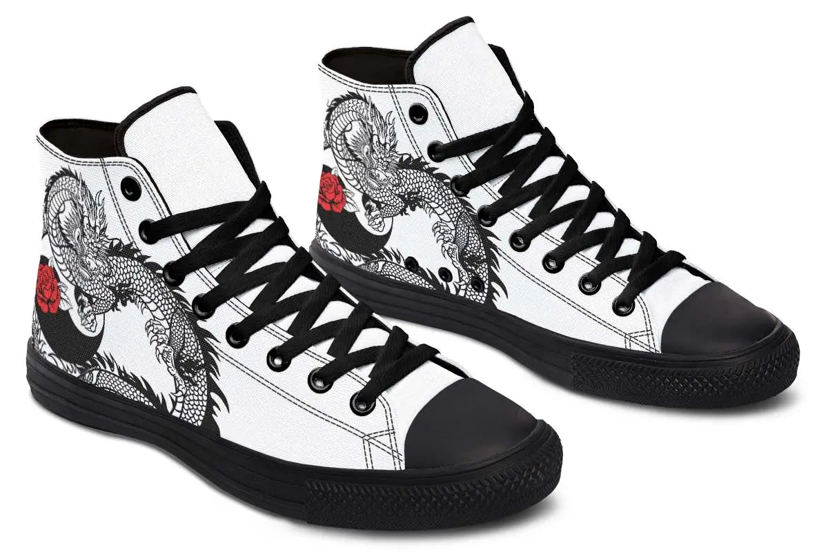 Printed Couple High-top Canvas Shoes