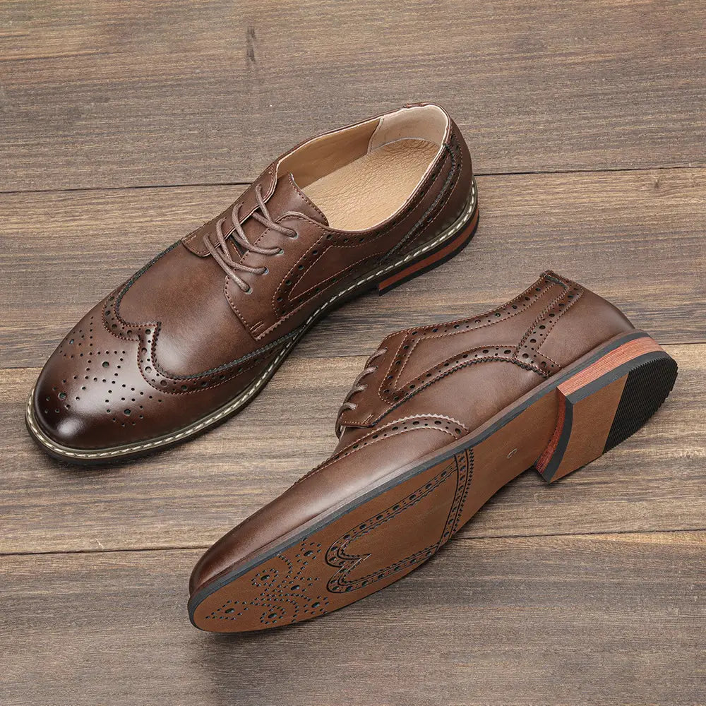 Classic Brogue Business Shoes Men