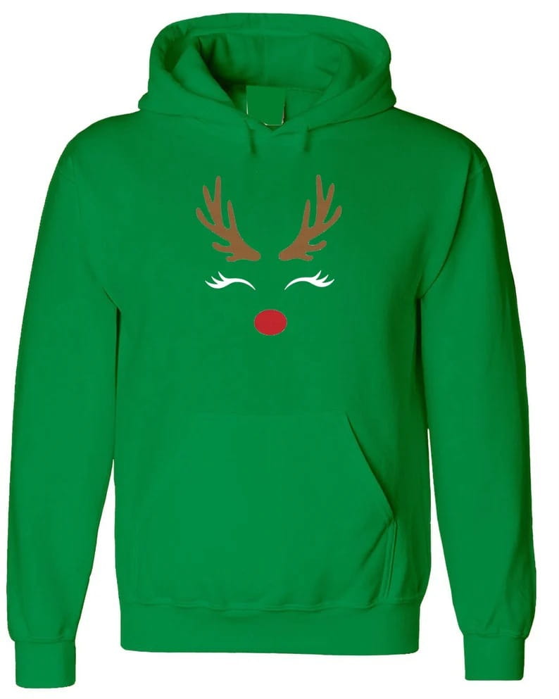 Autumn And Winter Cartoon Elk Men’s And Women’s Hoodie