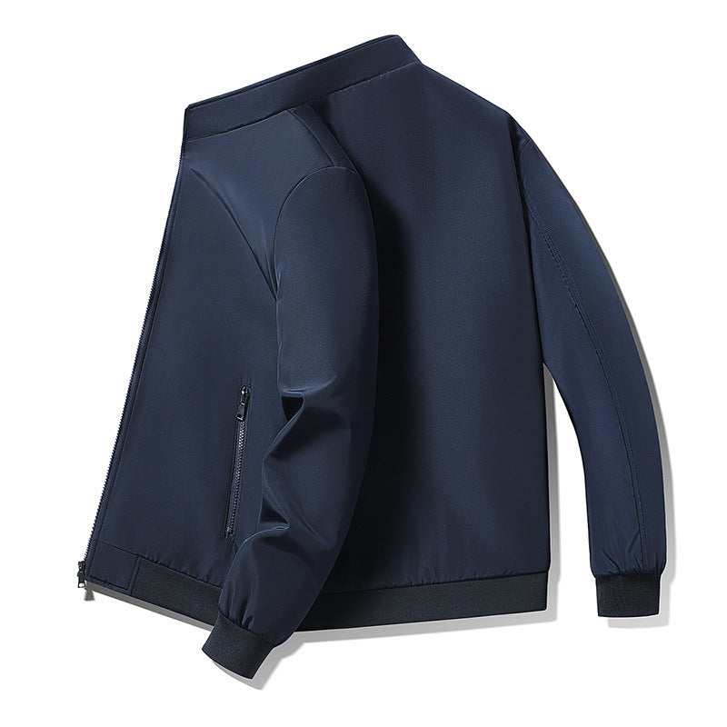 New Middle-aged And Elderly Jacket Men's Coat Cotton Padded Warm Stand Collar Top Clothes Casual Cotton-padded Clothes