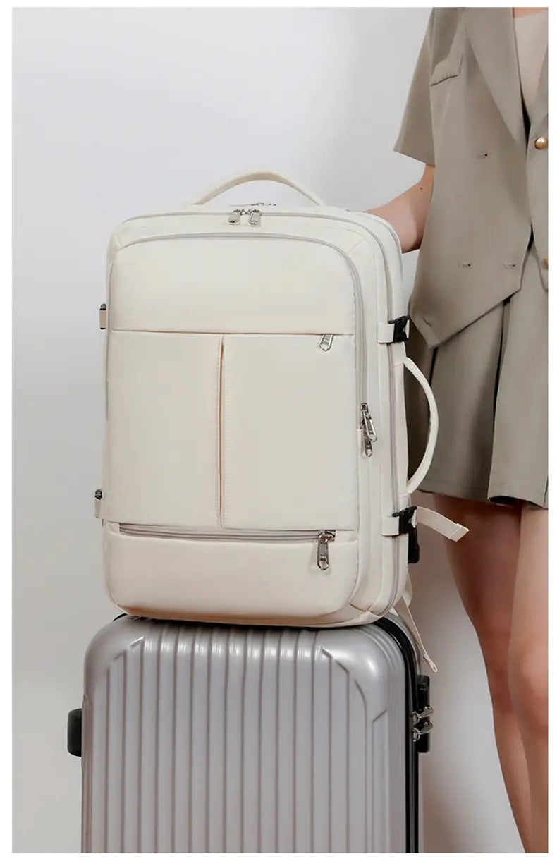 Large Capacity Backpack For Women Men Multiple Pockets And Zippers Versatile Computer Bags Business Travel Backpack