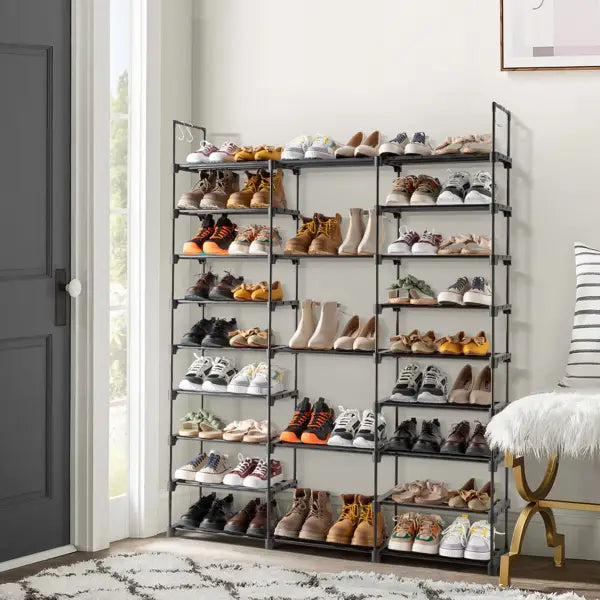 Shoe Racks 3 Rows and 9 Layers