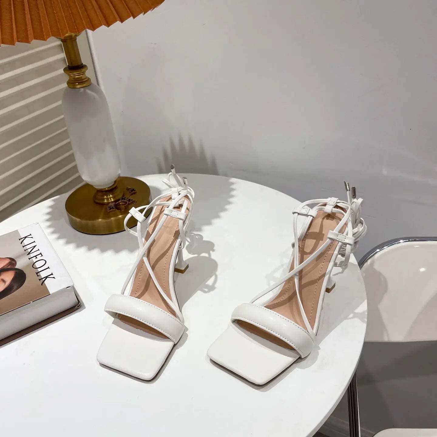 Stiletto Cutout Ankle Strap Stiletto Heels