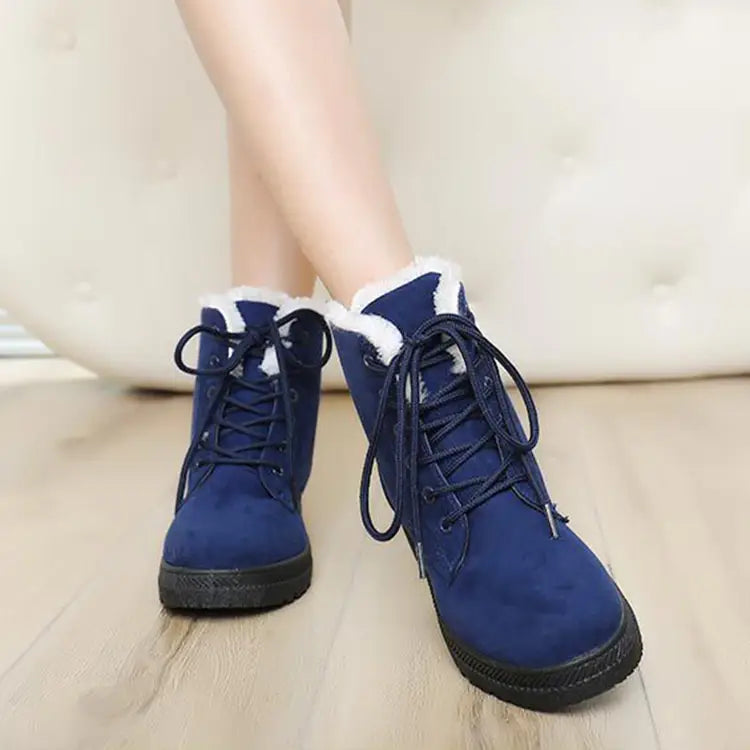 Winter Snow Boots With Warm Plush Ankle Boots For Women Shoes